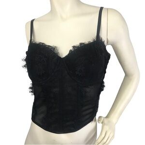 Black Lace Up Corset XL